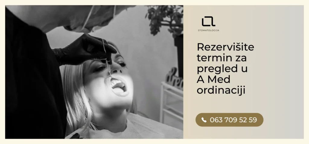 Pregled termin u A Med ordinaciji